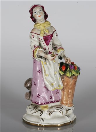 MANIFATTURA DI MEISSEN DEGLI INIZI DEL XX SECOLO Contadinella, In porcellana...
