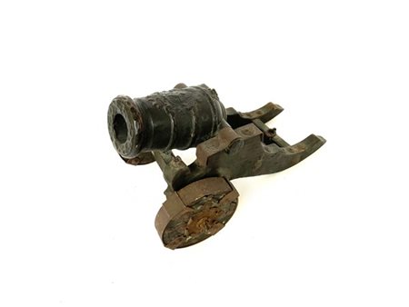 Modellino di artiglieria raffigurante un mortaio campale con canna in bronzo ri