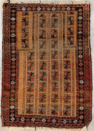 Tappeto Preghiera Afghan, Turkestan Occidentale, inizio secolo XX. Mirab a fond