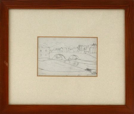 André Derain "Pont deux arches" 1921
matita su carta
cm 13x20
Firmato e datato 1
