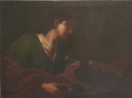 Scuola della fine del secolo XVII - inizio XVIII, da Guercino "San Giovanni Eva