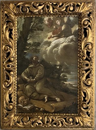 Scuola dell'Italia settentrionale, fine del secolo XVII "Angelo appare a San Fr