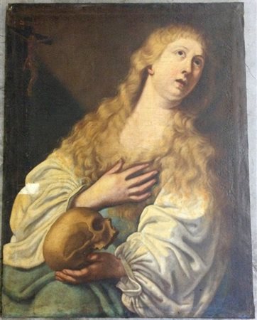 Ignoto "Maddalena penitente" antico dipinto ad olio su tela (cm 99,5x76)

(dife