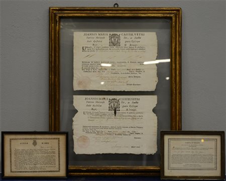 Lotto composto da due grida emanate da Giovanni Maria Castelvetro negli anni 17