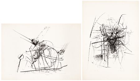 EDOARDO FRANCESCHINI (1928-2006) - Lotto unico di 2 litografie