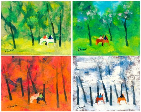 GIAN RODOLFO D'ACCARDI (1906-1993) - Le quattro stagioni