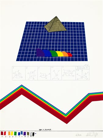 LUCIO DEL PEZZO (1933) - Segni e piramide