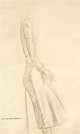 MARCELLO DUDOVICH (1878-1972) - Donna che fuma di profilo, 1930 circa