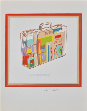 Luca Alinari POCO UNIVERSO DUE riproduzione fotolitografica su cartoncino, cm...