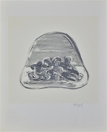 Attilio Forgioli ISOLA riproduzione fotolitografica su cartoncino, cm...