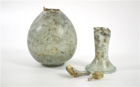 GRANDE BROCCA IN VETRO ROTTA