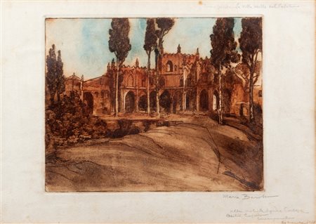 Maria Barosso (Torino 1879-Roma 1960)  - Roma Sparita. La Villa Mills sul Palatino