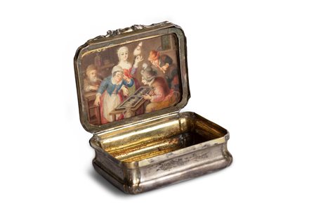 Tabacchiera in argento, Francia XVIII secolo
