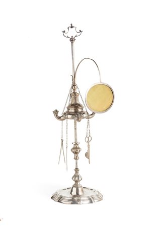 Lucerna romana in argento, argentieri Mattia Venturesi o Girolamo Francescoli, 1770 circa