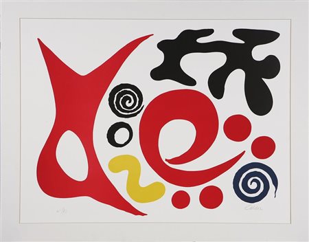 CALDER ALEXANDER (1898 - 1976) Senza titolo. Litografia. Cm 50x70. Misure di...