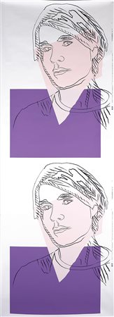 WARHOL ANDY (1928 - 1987) Self portrait (doppio). Serigrafia. Cm 75x210.