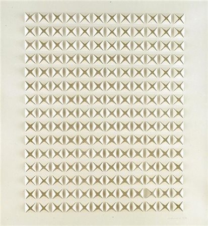 DADAMAINO (1935 - 2004) Senza titolo. Llitografia fustellata. Cm 69x69. Tir....