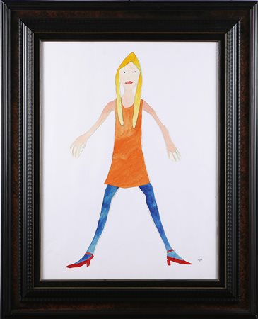 BEECROFT VANESSA (n. 1969) Senza titolo. 1993. Tecnica mista e collage su...