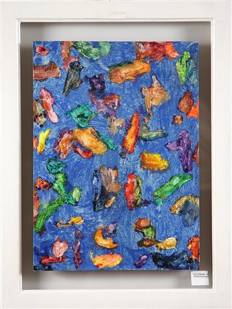 GARUTTI ALBERTO (n. 1948) Senza titolo. 1984. Tecnica mista su tavola. Cm...