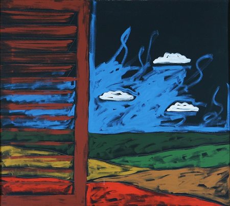 FESTA TANO (1938 - 1988) Paesaggio. Acrilico su tela. Cm 80x90. Opera...