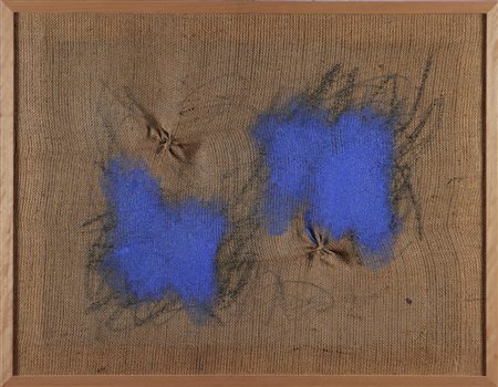 EMBLEMA SALVATORE (1929 - 2006) Senza titolo. Tecnica mista su tela. Cm...