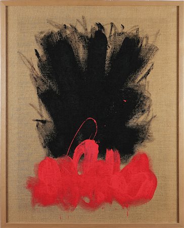 EMBLEMA SALVATORE (1929 - 2006) Senza titolo. Tecnica mista su tela. Cm...