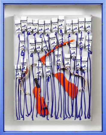 ARMAN FERNANDEZ (1928 - 2005) Senza titolo. 2003. Tecnica mista su tela. Cm...