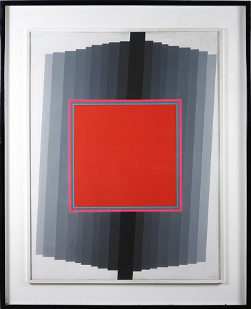 CARMI EUGENIO (n. 1920) Composizione. 1972. Acrilici su tela. Cm 114x88....