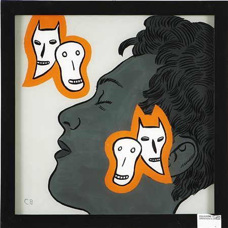 BOTES CONRAD (n. 1969) Senza titolo. Vetro. Cm 36x36. Firma in basso a...