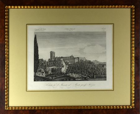 VEDUTA DI SAN MINIATO AL MONTE PRESSO FIRENZE stampa su carta, cm 40x50