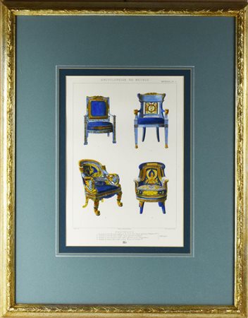 PROGETTI DI POLTRONE stampa su carta, cm 60x50