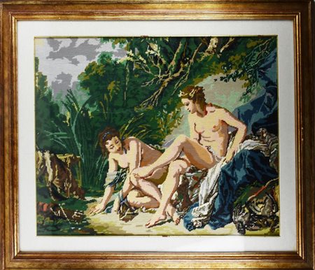 IL BAGNO DI DIANA mezzopunto, cm 60x80