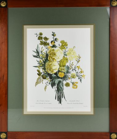 COMPOSIZIONE FLOREALE stampa su carta, cm 80x66