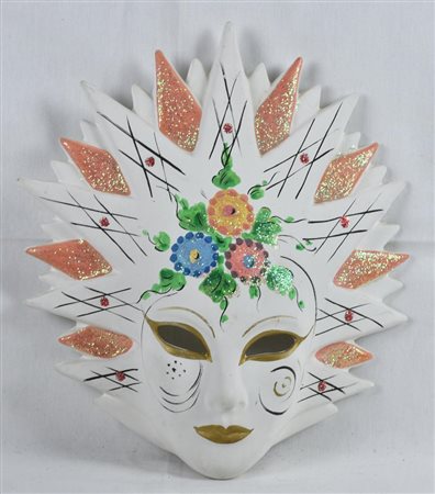 MASCHERA VENEZIANA in ceramica cm 27x24