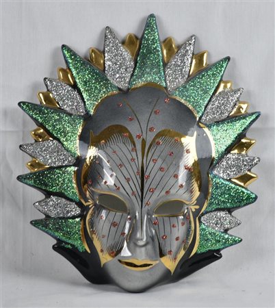 MASCHERA VENEZIANA in ceramica cm 25x20