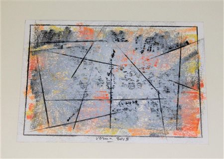 Claudio Verna SENZA TITOLO tecnica mista su cartoncino, cm 13x18 firma...