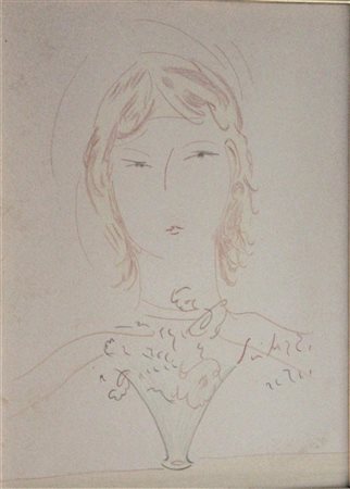 Fioravante Seibezzi SENZA TITOLO tecnica mista su carta, cm 33x24 firma in...