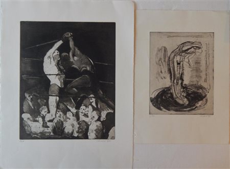 Nino Crociani SENZA TITOLO incisioni acquaforte di Nino Crociani cm...