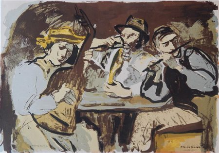 Marco Novati SENZA TITOLO litografia, cm 49x69 es. 29/120 con timbro a secco...