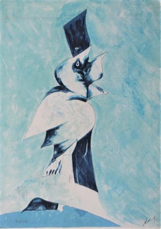 Gianni Dova SENZA TITOLO litografia, cm 33x24 firma es. 64/100 L'opera e'...