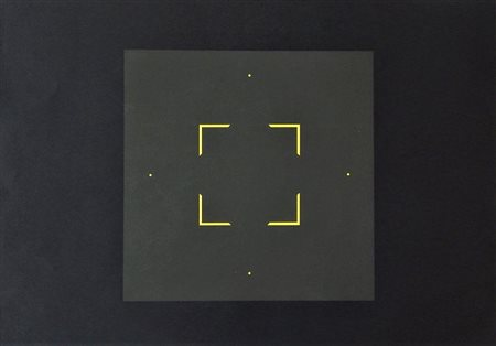 Mario Ballocco SENZA TITOLO serigrafia, cm 49,5x70 firma e data al retro...