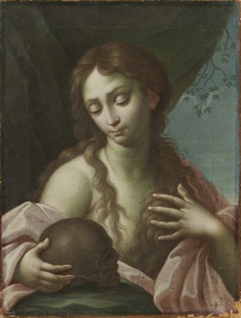 Scuola veneta sec.XVIII "Maddalena" olio<br>cm. 