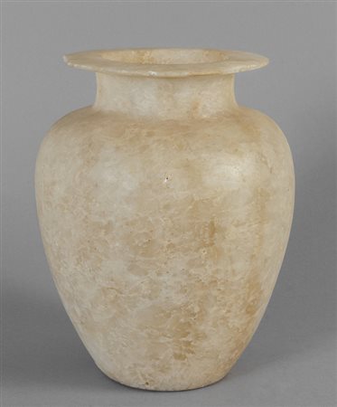 Antico vaso in alabastro, probabilmente egiziano 