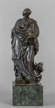 Evangelista, scultura in bronzo, 
