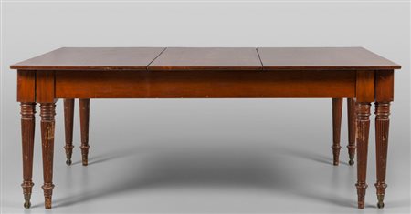 Grande tavolo da pranzo in mogano ad otto gambe, 