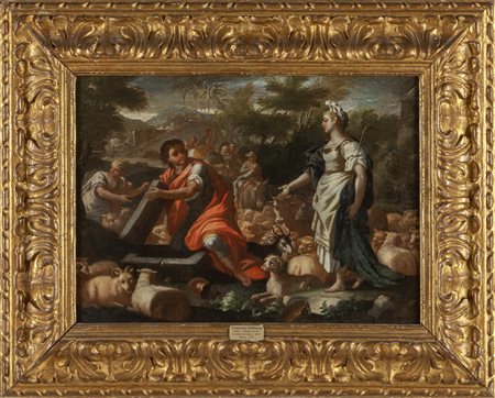 Scuola napoletana sec.XVII "Scena Biblica" 