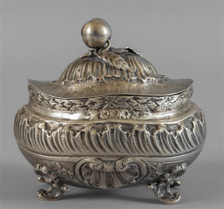 Zuccheriera in argento, argentiere F.Cacurio 