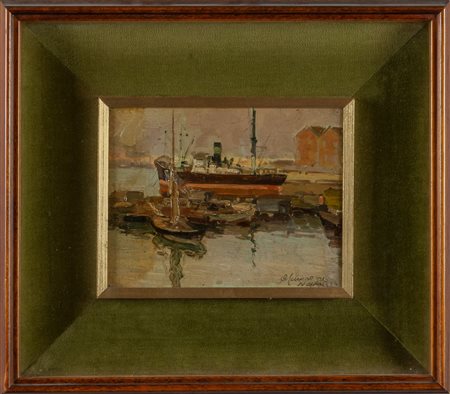 "Navi" oio su cartone d.to Napoli 1932 e 