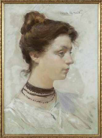 ORESTE DA MOLIN (1856-1921) <br>Profilo di una 