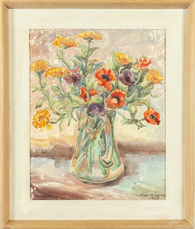 Virio da Savona<br>Fiori 1959<br>acquarello    